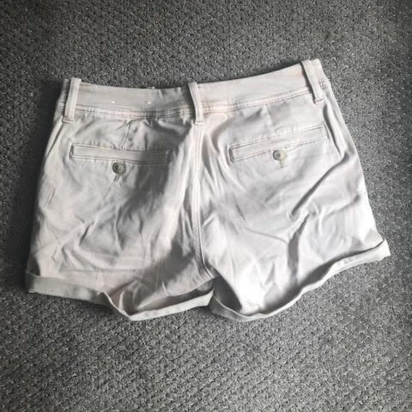 Tan Coloured Cotton Twill Shorts - Picture 3 of 3